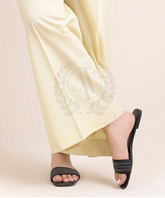 IVORY COTTON CULOTTES PANT